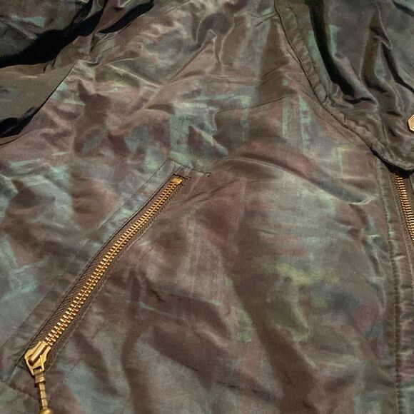 Vintage Dark green metallic ski jacket size 12 - Picture 2 of 12